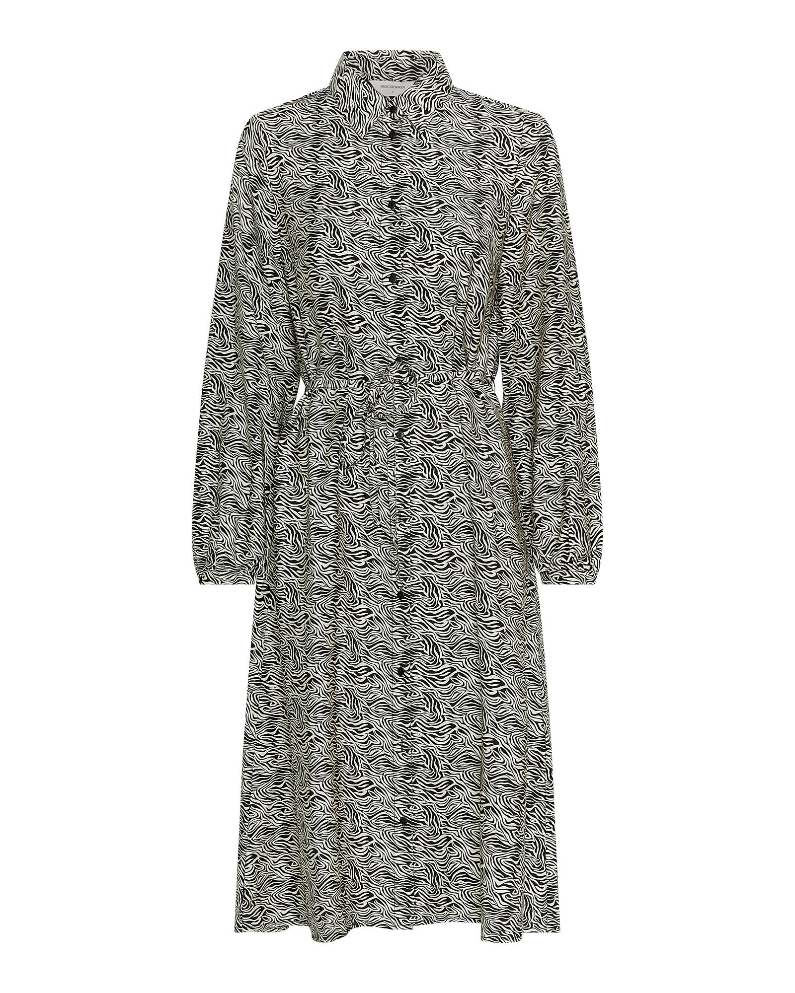 msch copenhagen - MSCHCielo Amabella Shirt Dress AOP fog abstract - Gr. - XL von msch copenhagen