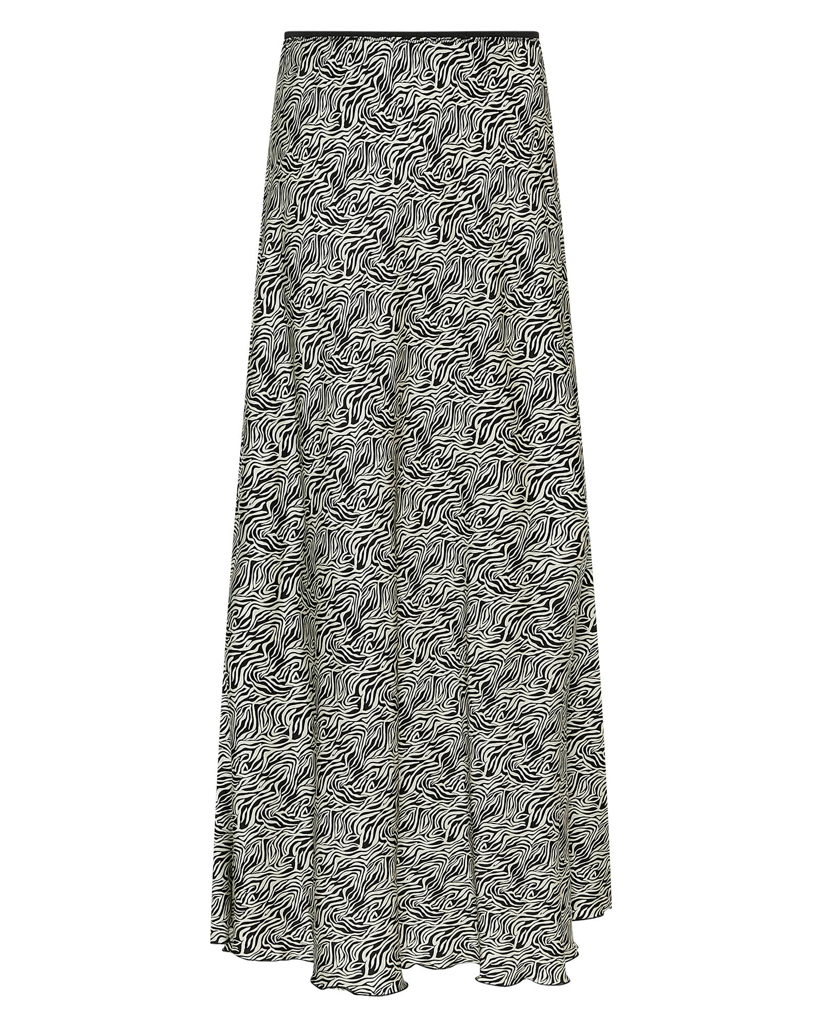 msch copenhagen - MSCHClarette Irida Skirt AOP fog abstract - Gr. - XL von msch copenhagen