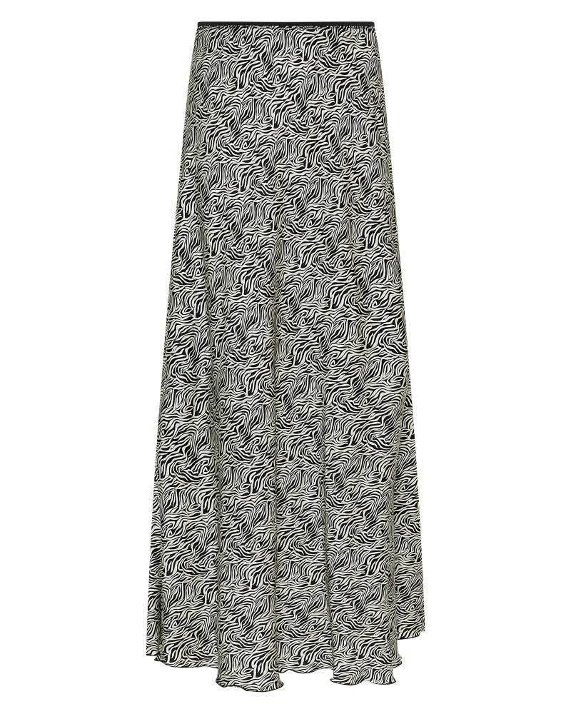 msch copenhagen - MSCHClarette Irida Skirt AOP fog abstract - Gr. - XL von msch copenhagen