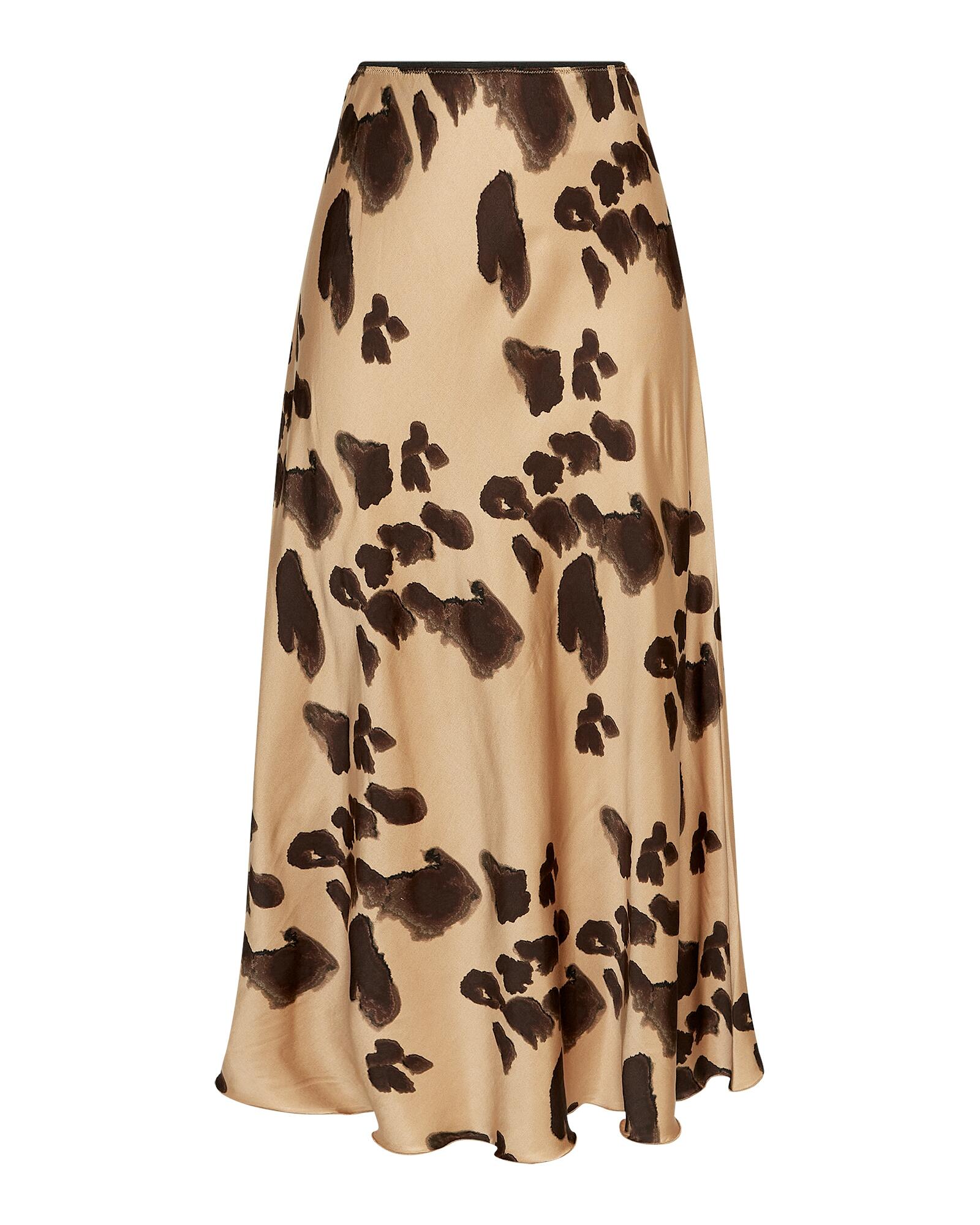 msch copenhagen - MSCHClarette Irida Skirt AOP iced coffee leo - Gr. - S von msch copenhagen