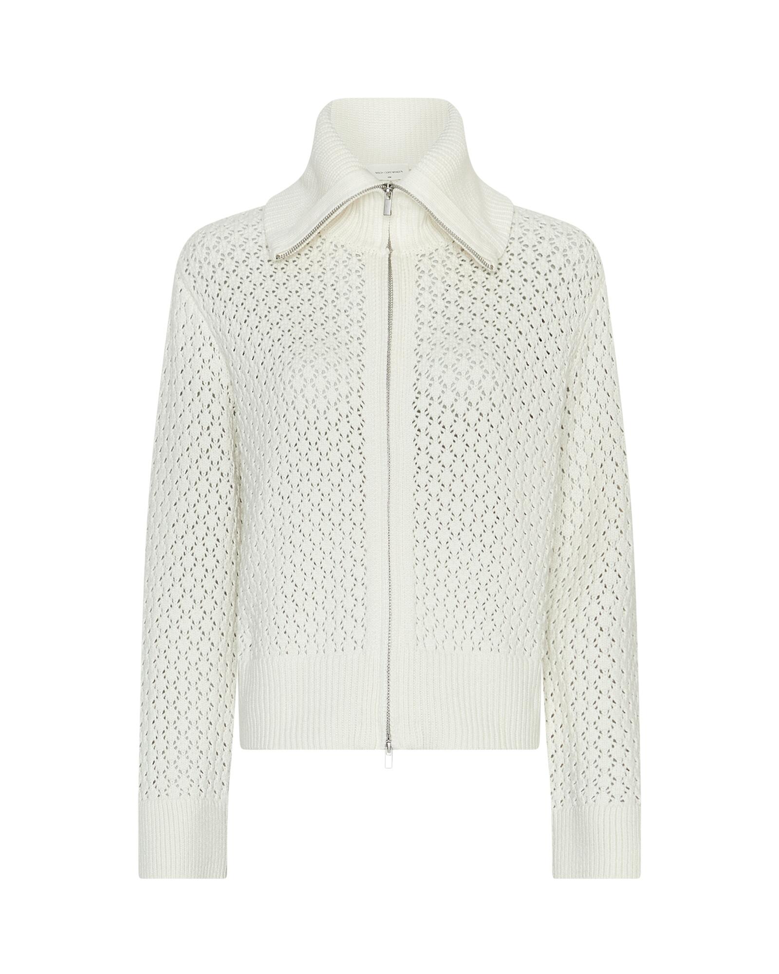 msch copenhagen - MSCHDaina Zip Cardigan egret von msch copenhagen