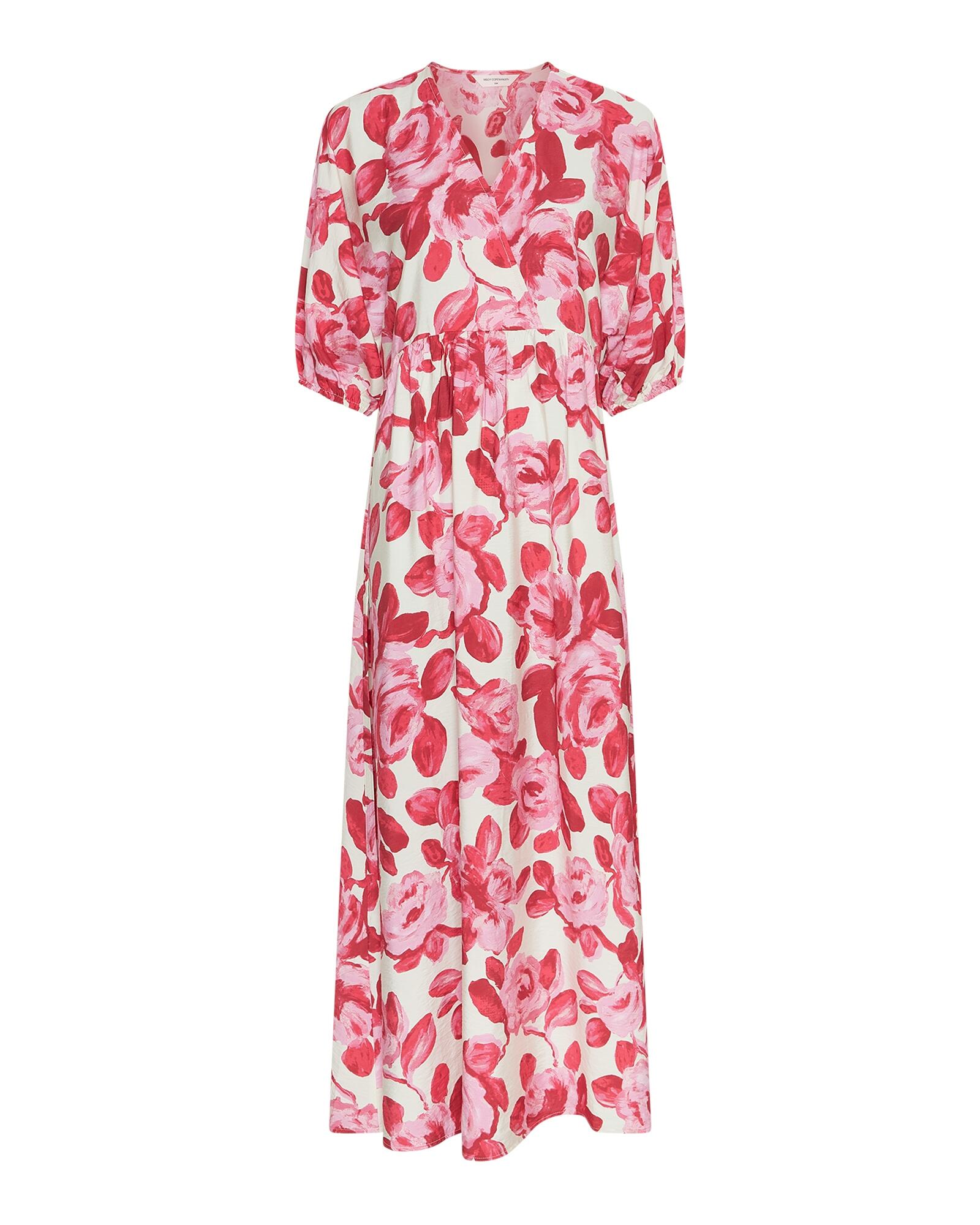 msch copenhagen - MSCHEdrina 2 4 Dress AOP red rose flower von msch copenhagen