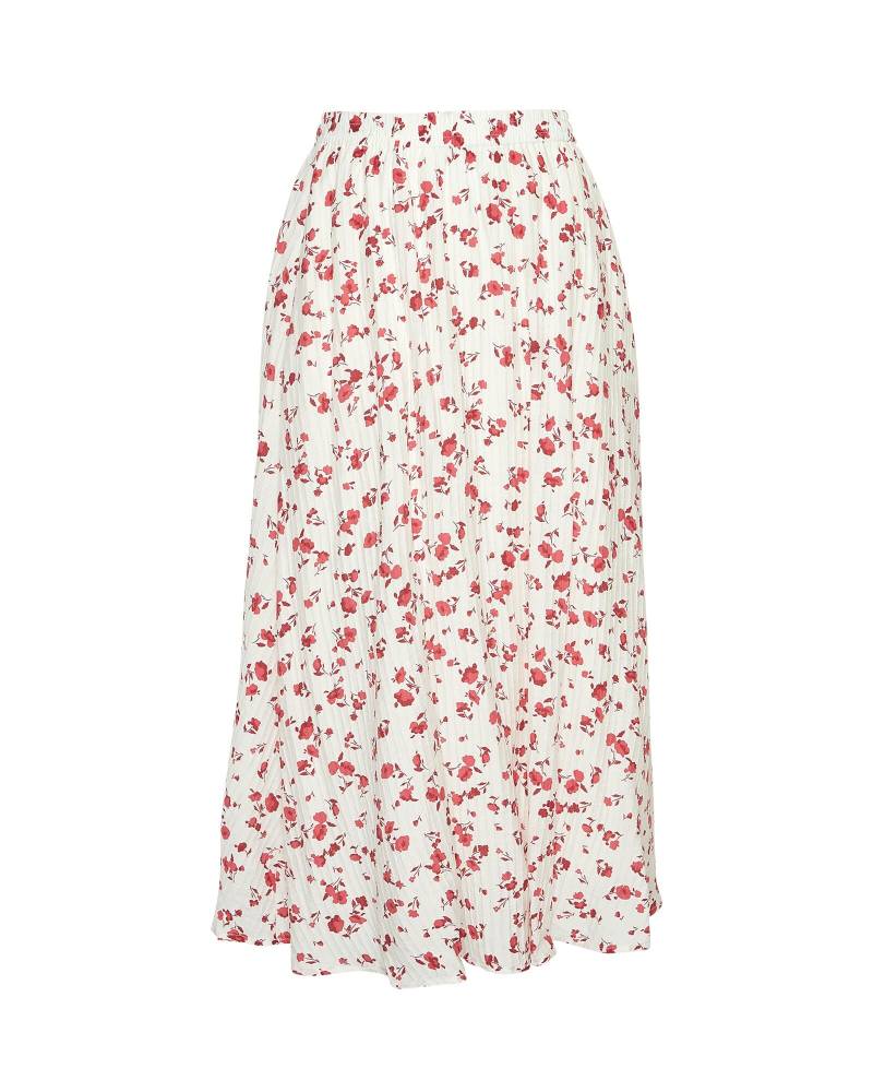 msch copenhagen - MSCHFalisha HW Skirt AOP rose red flower - Gr. - L von msch copenhagen