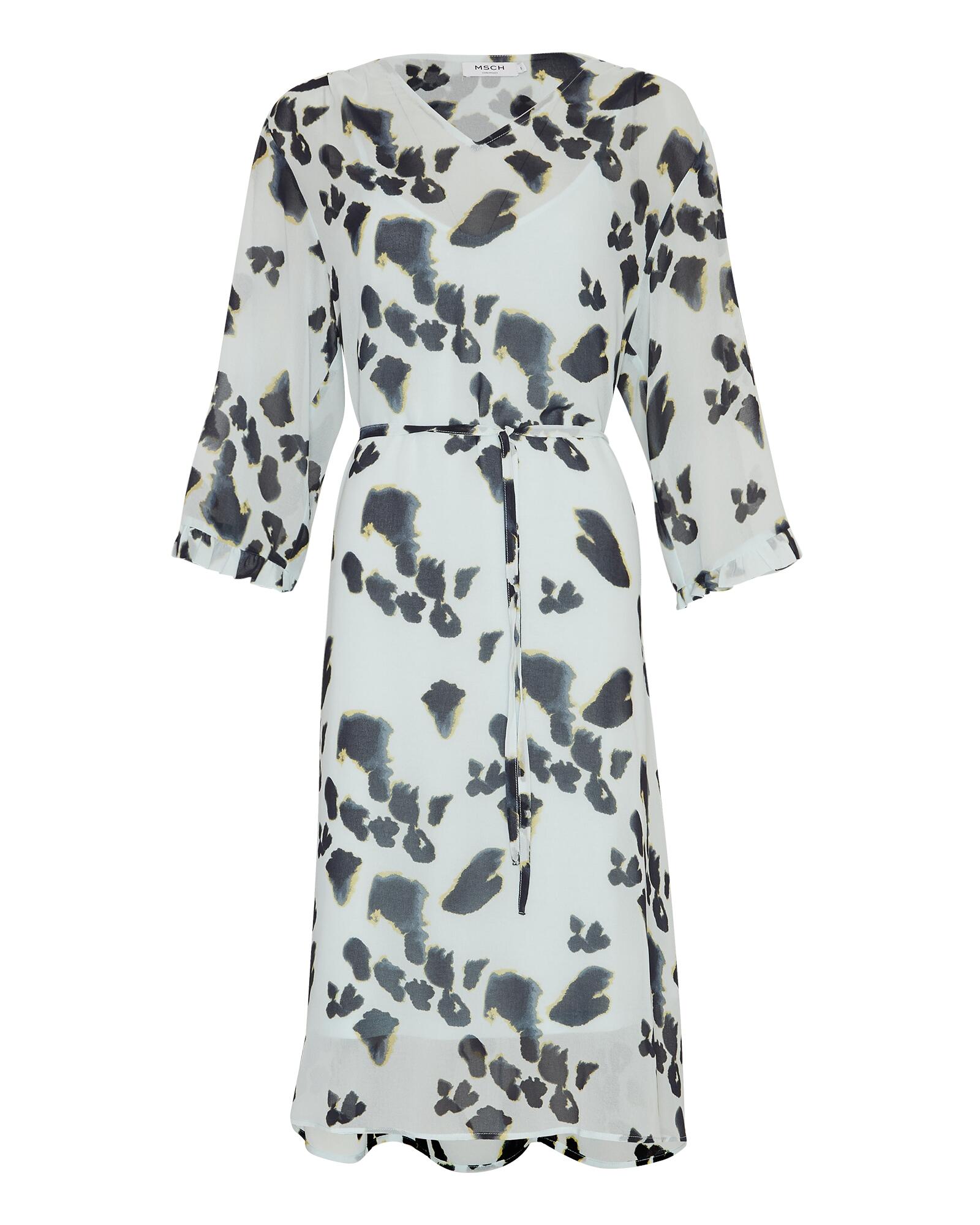 msch copenhagen - MSCHGabriana Kabrina 3 4 Dress AOP sky captain leo - Gr. - S von msch copenhagen