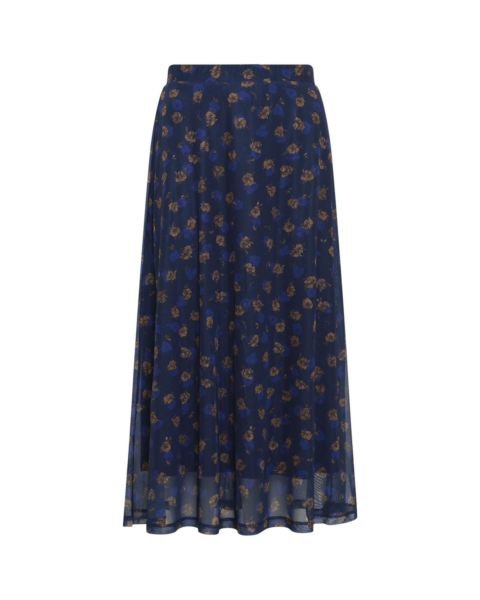 msch copenhagen - MSCHGinie Illenora Skirt AOP mari blue flwr - Gr. - XL von msch copenhagen