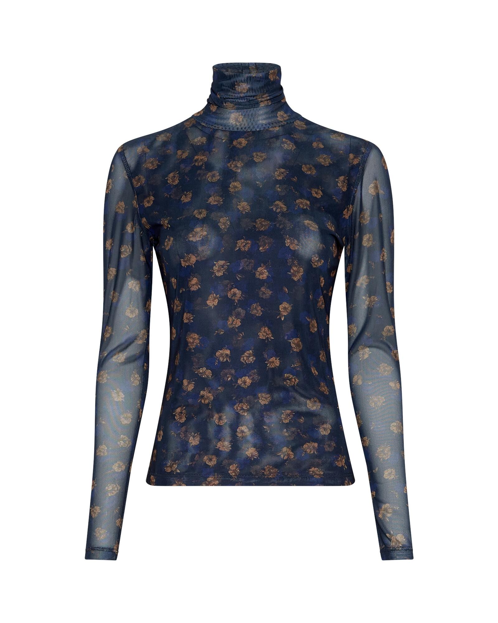 msch copenhagen - MSCHGinie Illenora Top AOP mari blue flwr von msch copenhagen