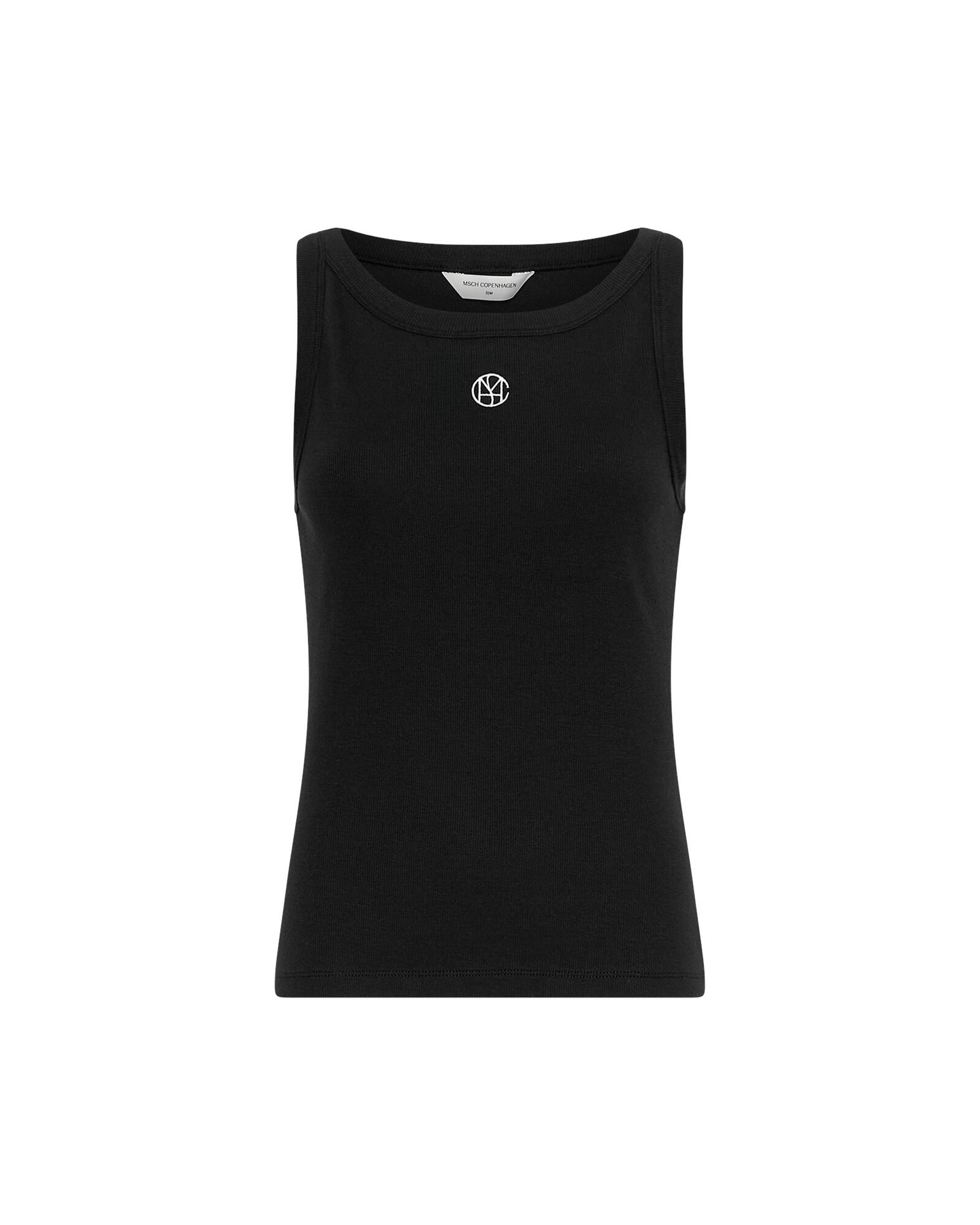 msch copenhagen - MSCHGubbe Rasmia Icon SL Top black b white von msch copenhagen