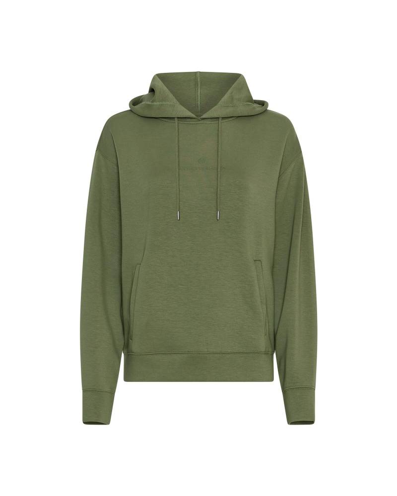 msch copenhagen - MSCHIma Q Icon Logo Hood Sweatshirt olivine von msch copenhagen