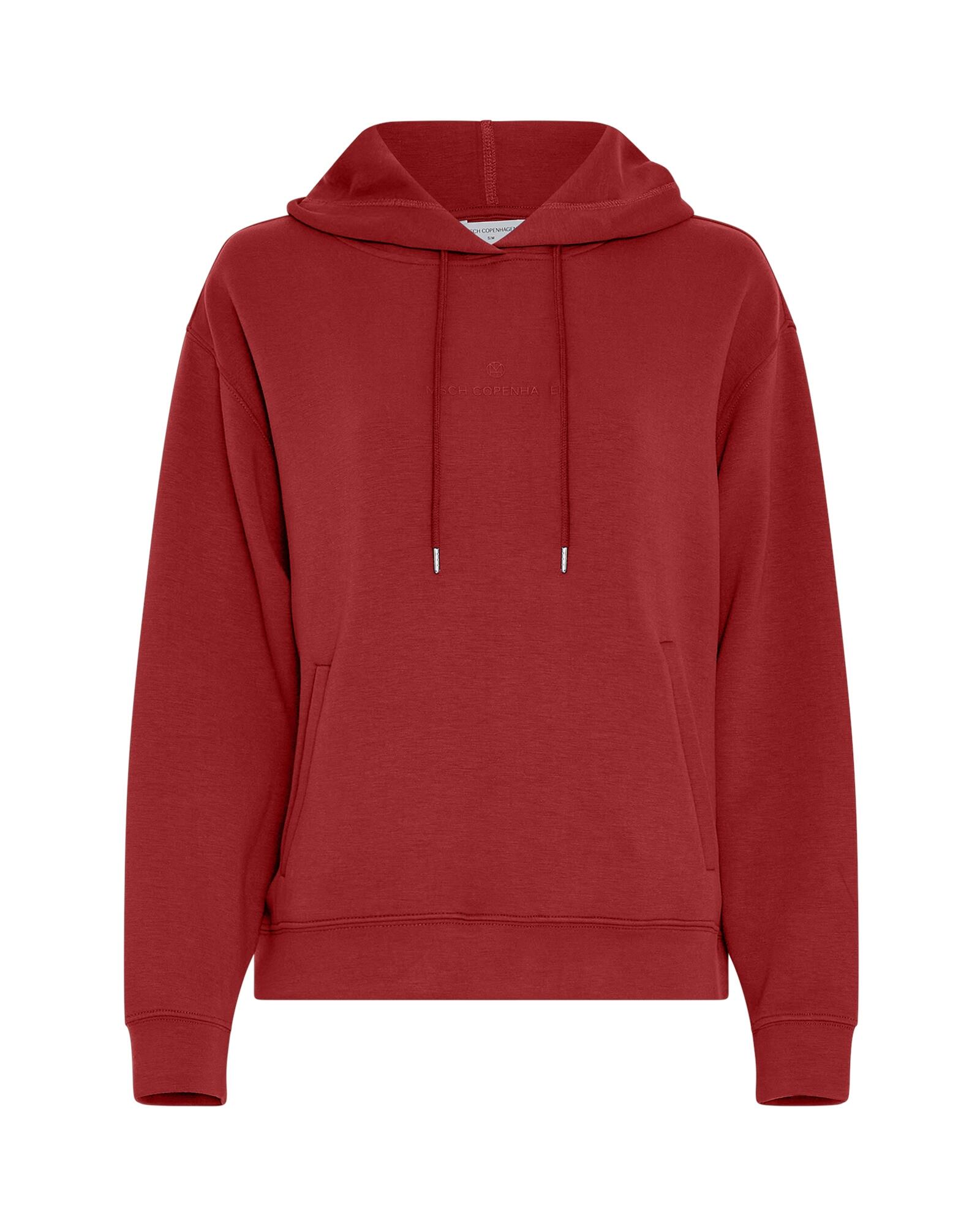 msch copenhagen - MSCHIma Q Icon Logo Hood Sweatshirt syrah von msch copenhagen