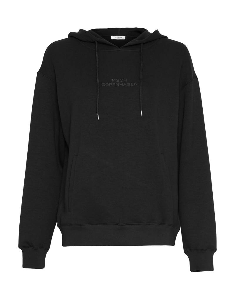 msch copenhagen - MSCHIma Q Logo Hood Sweatshirt black black von msch copenhagen