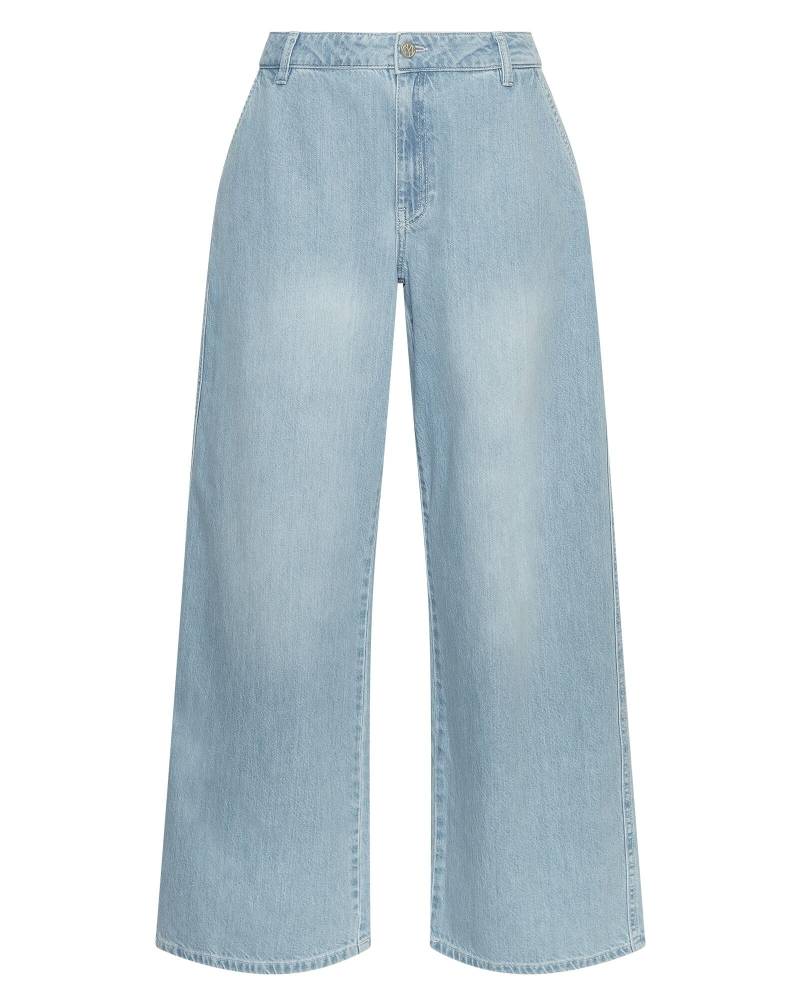 msch copenhagen - MSCHIngrid Lis HW Wide Jeans light blue wash - Gr. - S von msch copenhagen