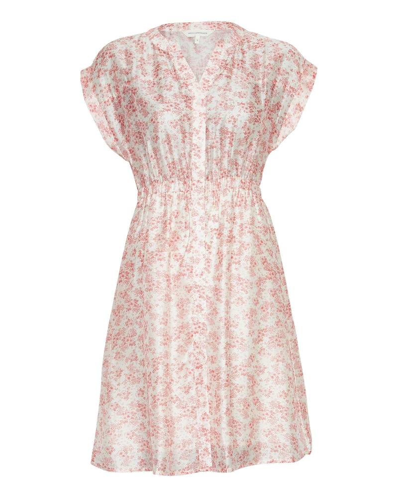 msch copenhagen - MSCHIsadora SS Shirt Dress AOP chalk pink flwr - Gr. - XL von msch copenhagen