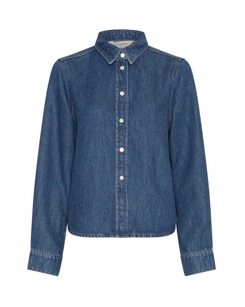 msch copenhagen - MSCHLaurentine Rue Shirt mid blue wash - Gr. - L von msch copenhagen