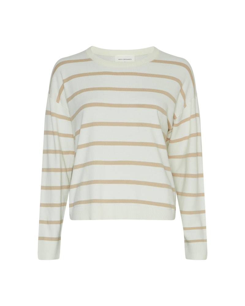 msch copenhagen - MSCHMaura Rachelle Pullover STP v ice wht pep von msch copenhagen