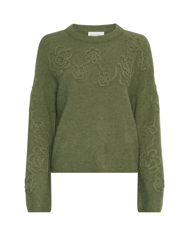 msch copenhagen - MSCHMiabelle Hope Pullover EMB olivine flower von msch copenhagen