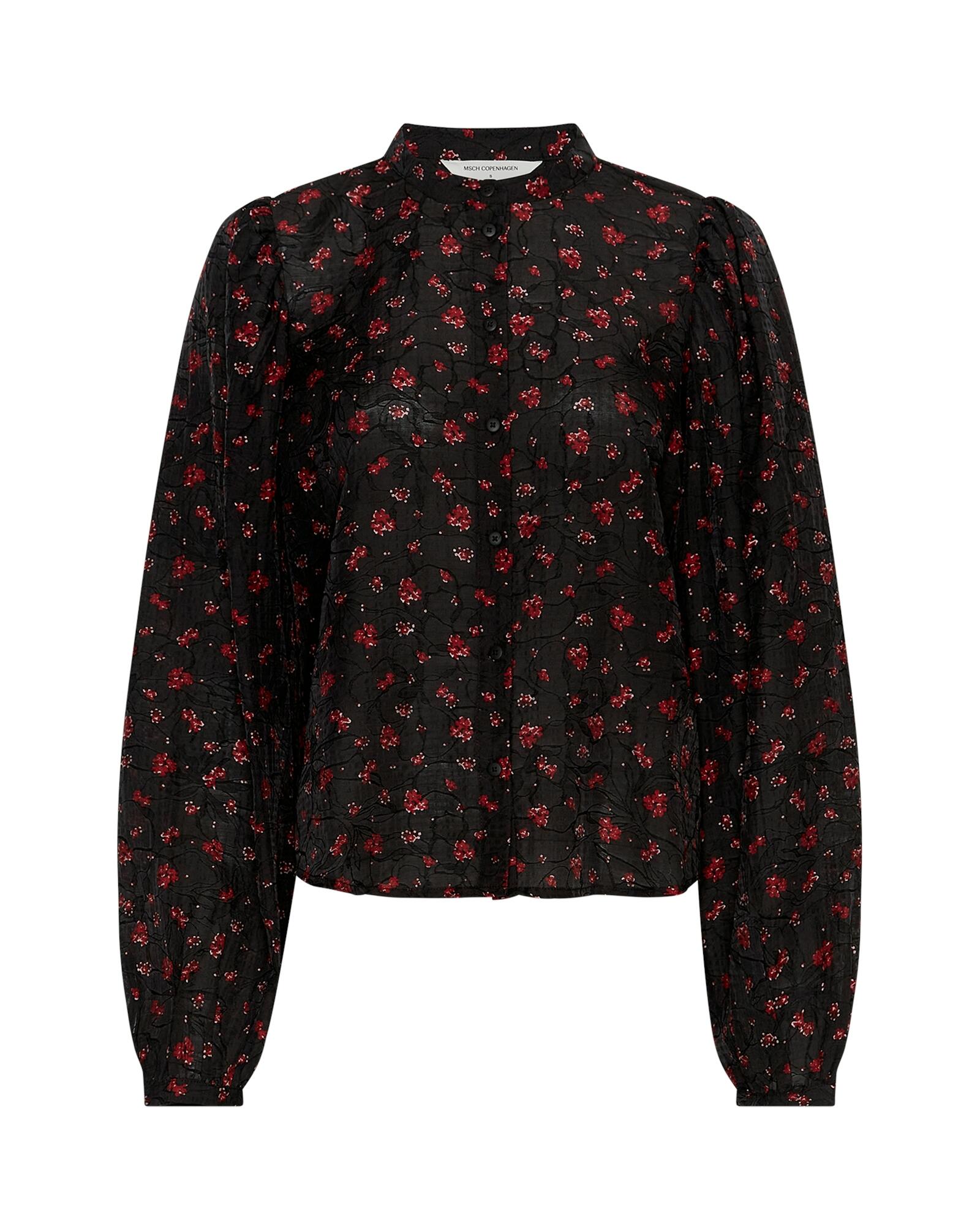 msch copenhagen - MSCHNancy Shirt AOP syrah flower - Gr. - M von msch copenhagen
