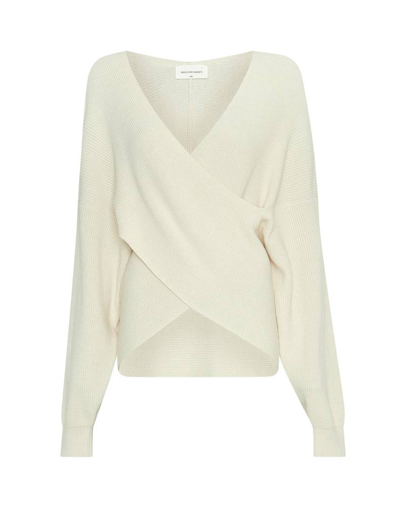 msch copenhagen - MSCHZinelle Rachelle Wrap Pullover fog melange von msch copenhagen