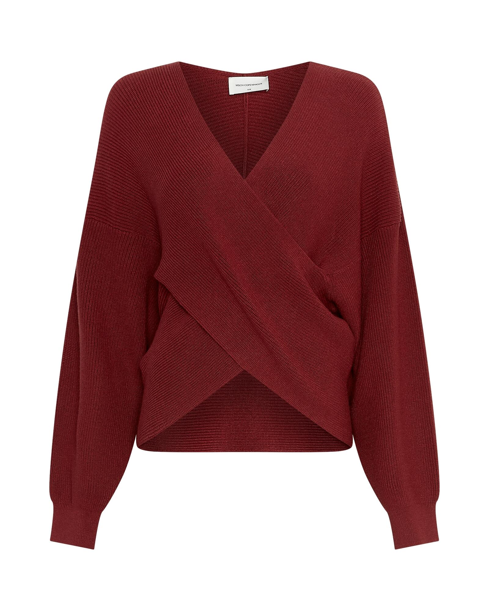 msch copenhagen - MSCHZinelle Rachelle Wrap Pullover syrah von msch copenhagen