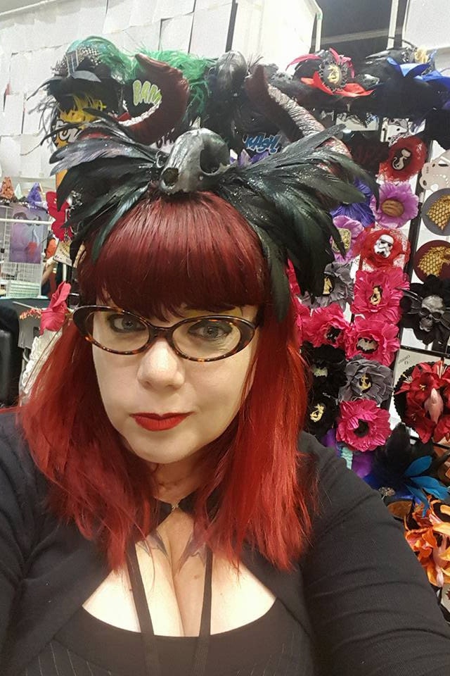 Horn, Maleficent Inspiriert, Schädel, Schädel Stirnband, Kopfschmuck, Horn Geisterschloss, Burlesque, Versandfertig von msformaldehyde