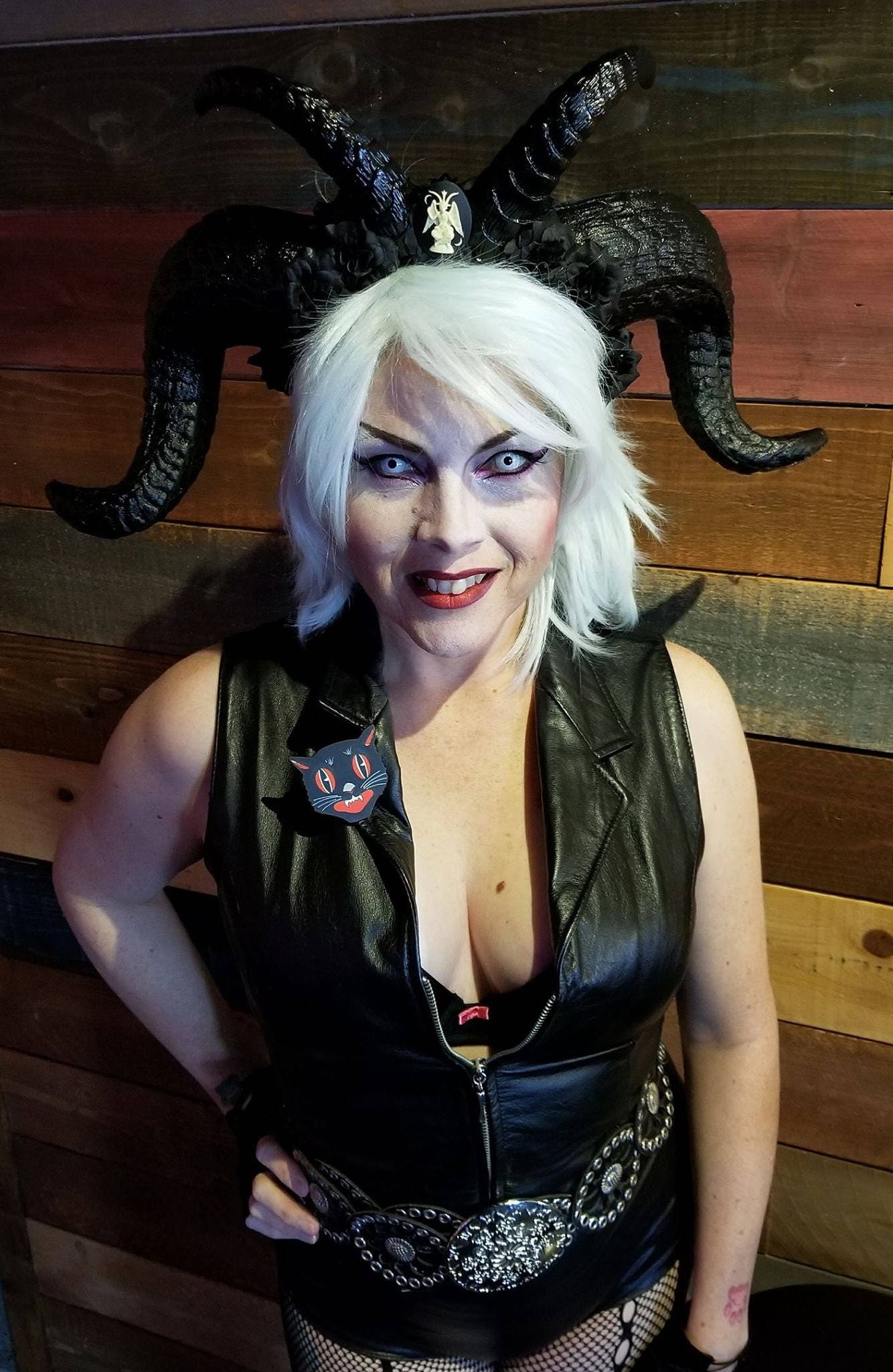 Krampus, Baphomet Hörner, Teufel, Teufel Dämonen Dämon, Pagan, Halloween, Horn Kopfschmuck, Sofort Lieferbar von msformaldehyde