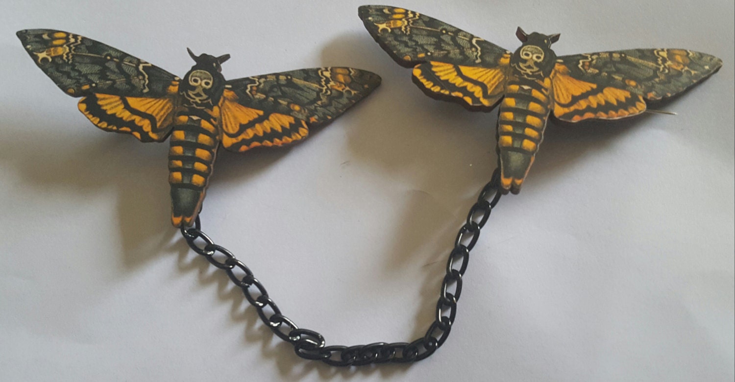 Totenkopf Motte, Motte Pulloverclips, Schmetterling, Kragenclip, Insekt, Tier, Msformaldehyd von msformaldehyde