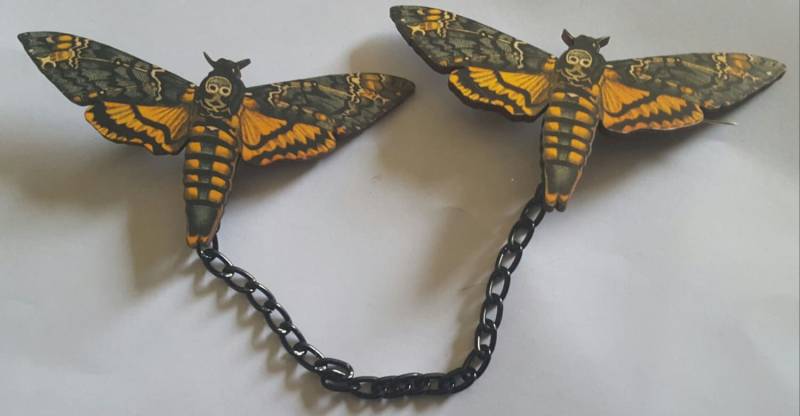 Totenkopf Motte, Motte Pulloverclips, Schmetterling, Kragenclip, Insekt, Tier, Msformaldehyd von msformaldehyde