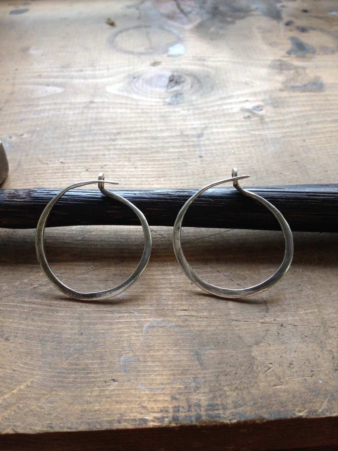 Handgeschmiedete Creolen Aus 925Er Silber Handgeschmiedete Creolen Aus 925Er Silber von msilverdesigns