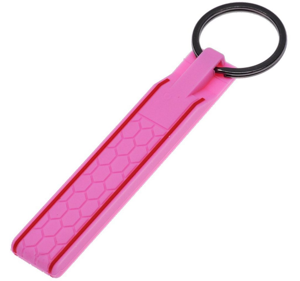 mt-key Schlüsselanhänger Silikon Schlüssel Band Key Tag Schlüssel Anhänger im Wabe Design von mt-key