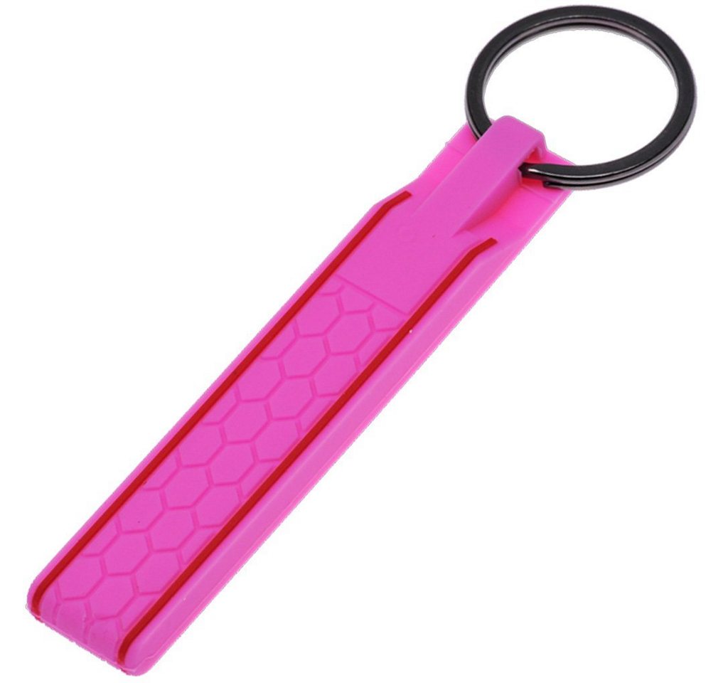 mt-key Schlüsselanhänger Silikon Schlüssel Band Key Tag Schlüssel Anhänger im Wabe Design von mt-key