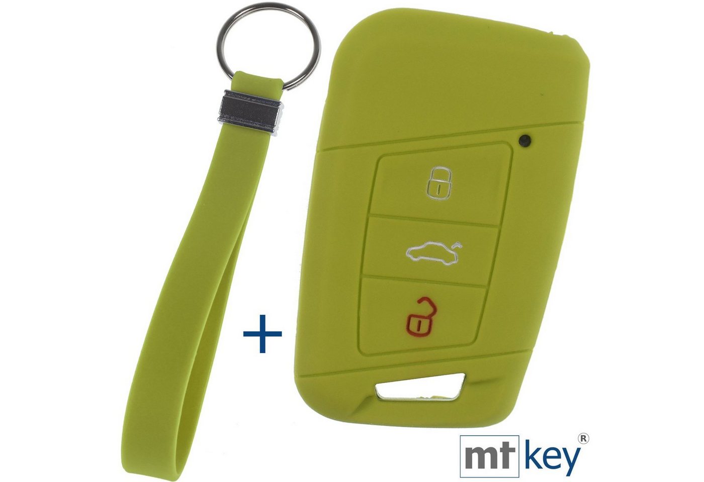 mt-key Schlüsseltasche Autoschlüssel Softcase Silikon Schutzhülle Apfelgrün mit Schlüsselband, für VW Passat B8 Arteon Skoda Kodiaq 3 Tasten KEYLESS SMARTKEY mt-key Schlüsseltasche Autoschlüssel Softcase Silikon Schutzhülle Apfelgrün mit Schlüsselband, für VW Passat B8 Arteon Skoda Kodiaq 3 Tasten KEYLESS SMARTKEY von mt-key
