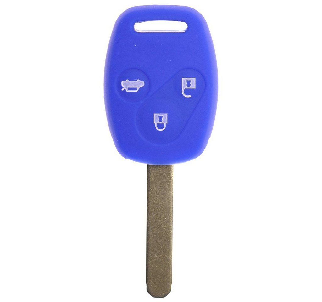 mt-key Schlüsseltasche Autoschlüssel Softcase Silikon Schutzhülle Blau, für Honda Accord Civic Jazz FR-V CR-V 3 Tasten Funk Fernbedienung mt-key Schlüsseltasche Autoschlüssel Softcase Silikon Schutzhülle Blau, für Honda Accord Civic Jazz FR-V CR-V 3 Tasten Funk Fernbedienung von mt-key