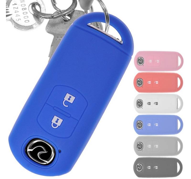 mt-key Schlüsseltasche Autoschlüssel Softcase Silikon Schutzhülle Blau, für Mazda 2 3 6 CX-3 CX-5 MX-5 2 Tasten 2 Tasten KEYLESS SMARTKEY mt-key Schlüsseltasche Autoschlüssel Softcase Silikon Schutzhülle Blau, für Mazda 2 3 6 CX-3 CX-5 MX-5 2 Tasten 2 Tasten KEYLESS SMARTKEY von mt-key