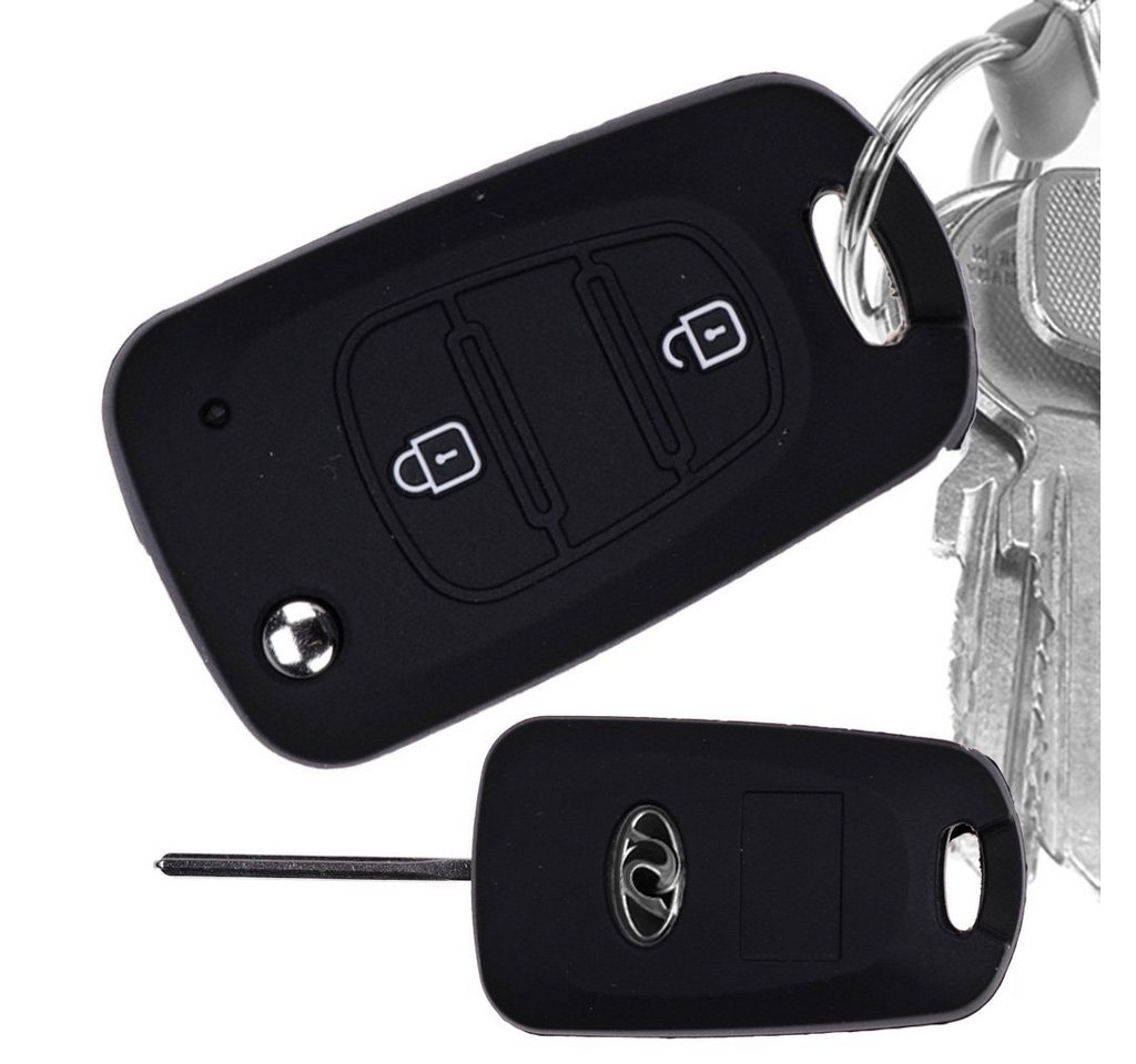 mt-key Schlüsseltasche Autoschlüssel Softcase Silikon Schutzhülle Schwarz, für Kia Picanto Rio Sportage Hyundai Elantra Accent 2 Tasten Schlüssel mt-key Schlüsseltasche Autoschlüssel Softcase Silikon Schutzhülle Schwarz, für Kia Picanto Rio Sportage Hyundai Elantra Accent 2 Tasten Schlüssel von mt-key