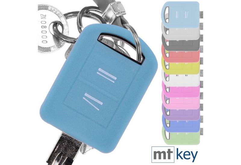mt-key Schlüsseltasche Autoschlüssel Softcase Silikon Schutzhülle fluoreszierend Blau, für Opel Combo C Corsa C Meriva A Tigra TwinTop mt-key Schlüsseltasche Autoschlüssel Softcase Silikon Schutzhülle fluoreszierend Blau, für Opel Combo C Corsa C Meriva A Tigra TwinTop von mt-key