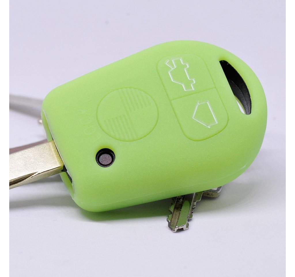 mt-key Schlüsseltasche Autoschlüssel Softcase Silikon Schutzhülle fluoreszierend Grün, für BMW E36 E39 E34 E38 3er 5er 7er E32 8er E31 3 Tasten Fernbedienung mt-key Schlüsseltasche Autoschlüssel Softcase Silikon Schutzhülle fluoreszierend Grün, für BMW E36 E39 E34 E38 3er 5er 7er E32 8er E31 3 Tasten Fernbedienung von mt-key