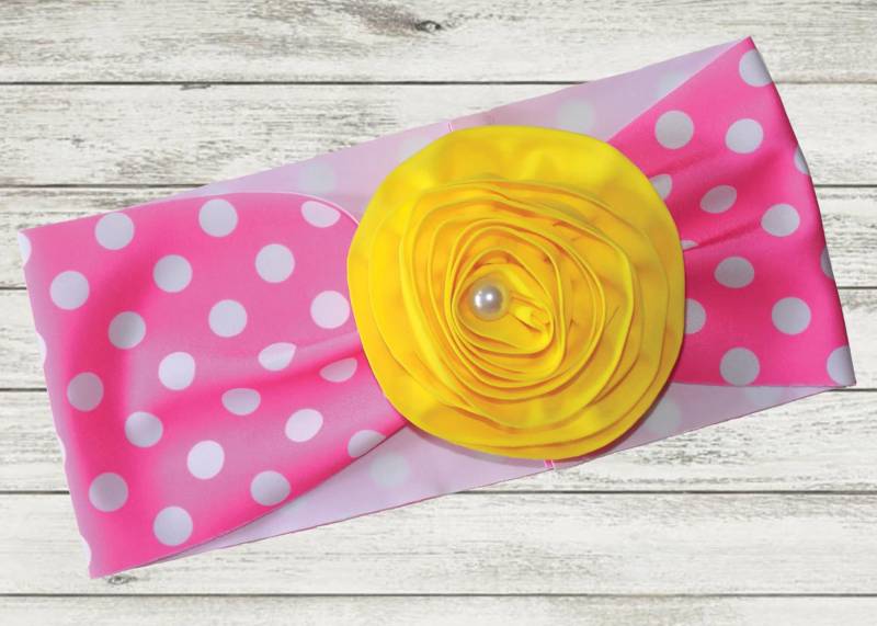 stirnband in Pink Lemonade stirnband in Pink Lemonade von muddyfeetboutique