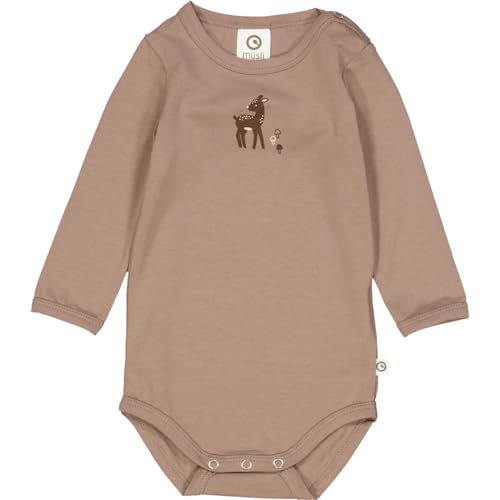 Müsli by Green Cotton Baby Boys Deer Print l/s Body Base Layer, Shade, 68 von müsli