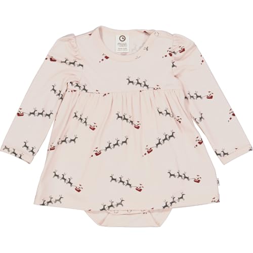 Müsli by Green Cotton Baby Girls Santa l/s Dress Body Base Layer, Nightingale/Cabernet/Balsam Cream, 68 Müsli by Green Cotton Baby Girls Santa l/s Dress Body Base Layer, Nightingale/Cabernet/Balsam Cream, 68 von müsli