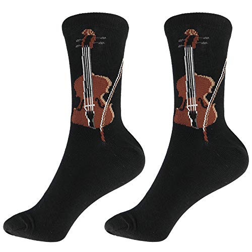 mugesh Musik-Socken Geige (43/45) - Schönes Geschenk für Musiker von mugesh