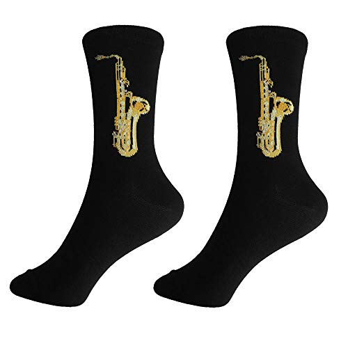 mugesh Musik-Socken Saxofon (43/45) - Schönes Geschenk für Musiker von mugesh