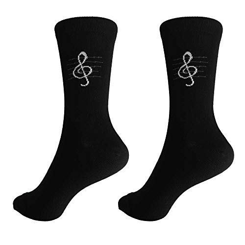 mugesh Musik-Socken Violinschlüssel/Notenschlüssel (35/38) - Schönes Geschenk für Musiker von mugesh