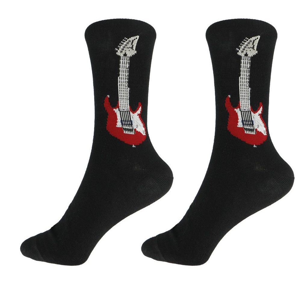 mugesh Freizeitsocken Musik-Socken E-Gitarre für Musiker von mugesh