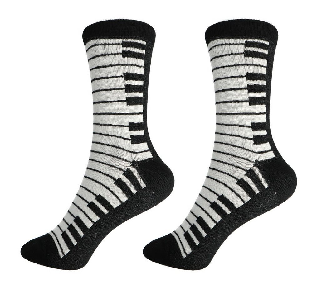 mugesh Freizeitsocken Musik-Socken Tastatur für Musiker mugesh Freizeitsocken Musik-Socken Tastatur für Musiker von mugesh