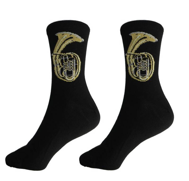 mugesh Freizeitsocken Musik-Socken Tenorhorn für Musiker von mugesh