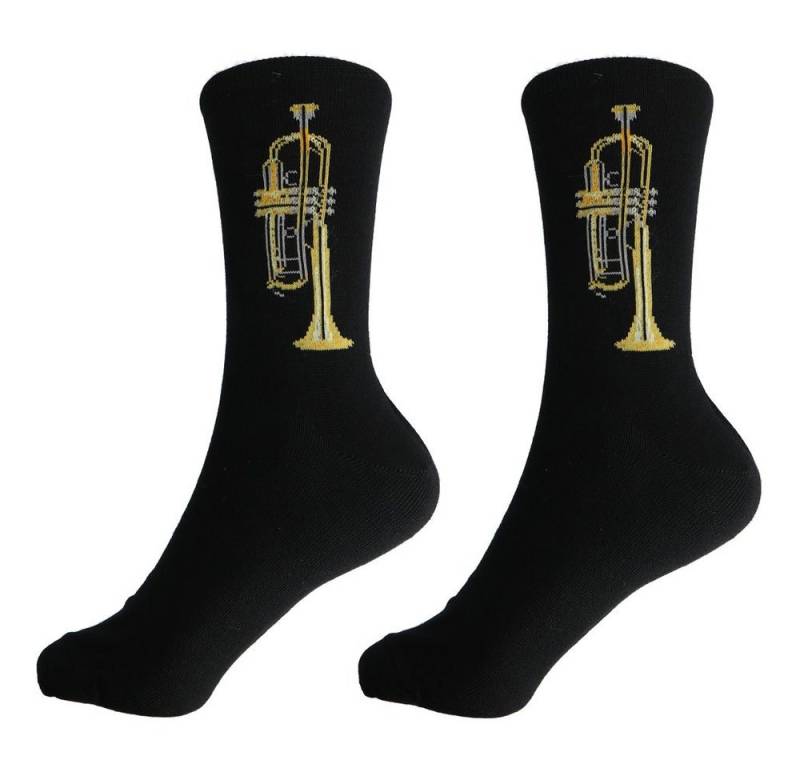 mugesh Freizeitsocken Musik-Socken Trompete für Musiker von mugesh