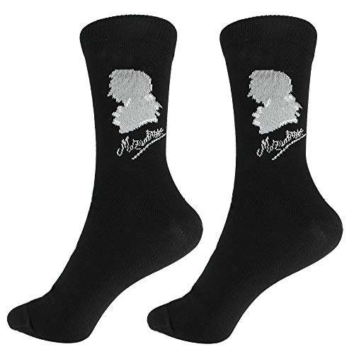 mugesh Musik-Socken Mozart (43/45) - Schönes Geschenk für Musiker von mugesh