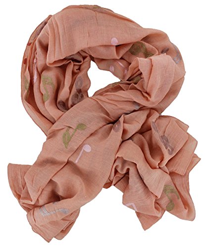 mugesh Schal Notenschlüssel altrosa - Geschenk für Musiker von mugesh