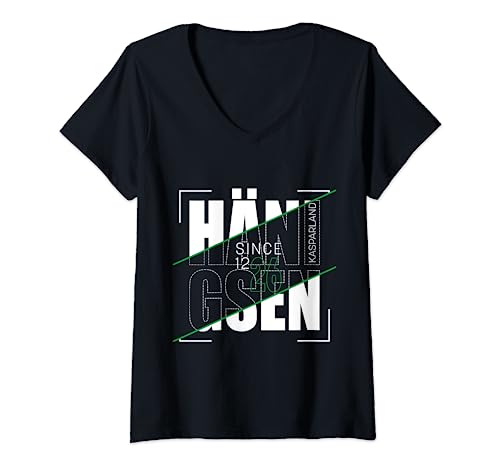 Damen Hänigsen Kasparland modern T-Shirt mit V-Ausschnitt von muggelichmacher
