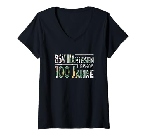 Damen Schützenfest Hänigsen 2025 T-Shirt mit V-Ausschnitt von muggelichmacher