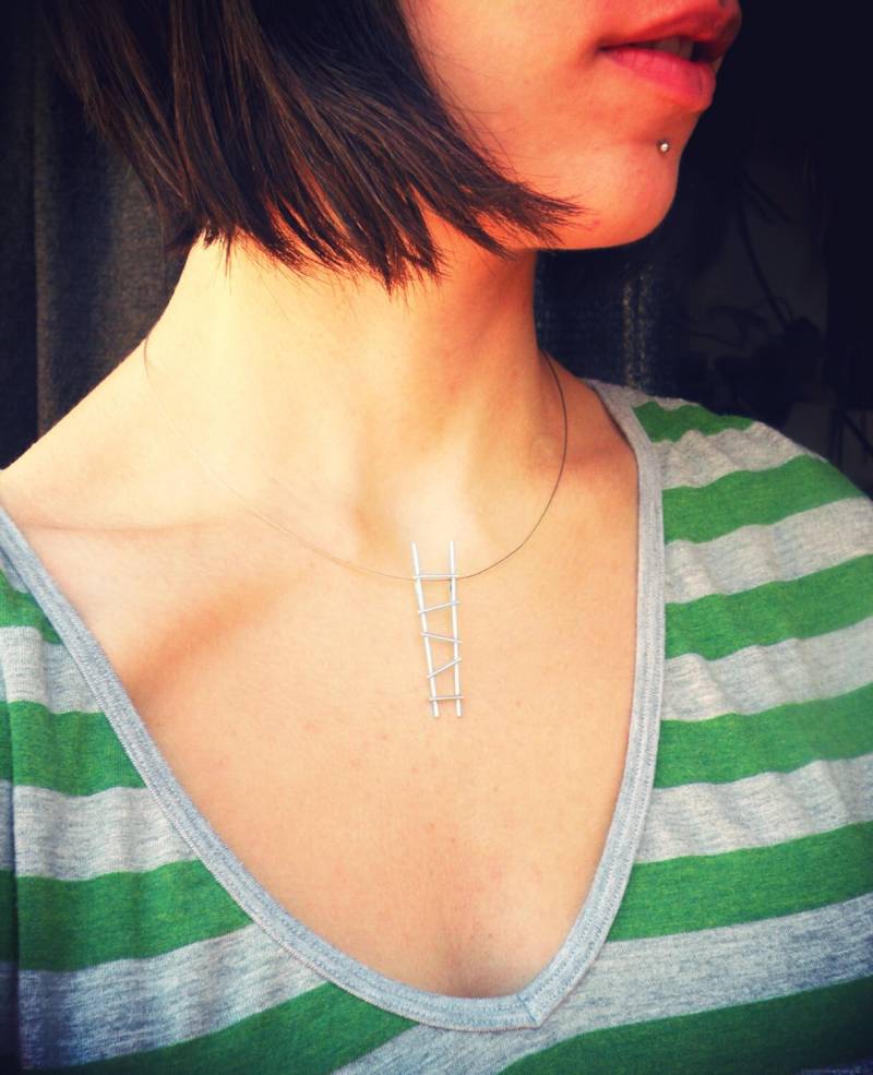 Leiter-Anhänger Aus Sterlingsilber von mujoyas